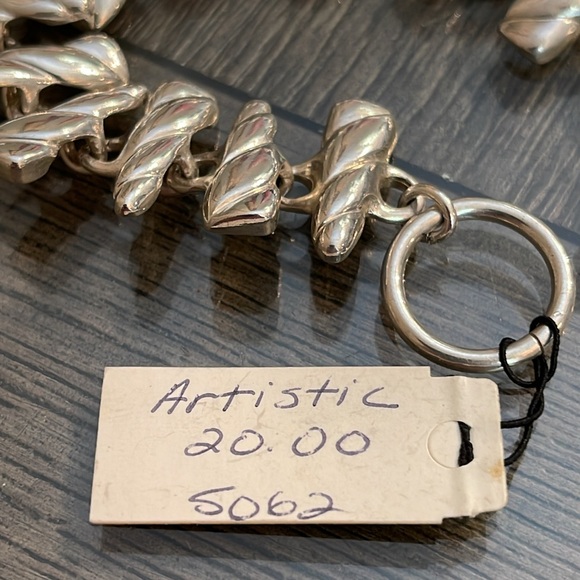 Vintage Premier Designs “Artistic” Silver-tone Toggle Bracelet Style #5062 - Picture 5 of 16